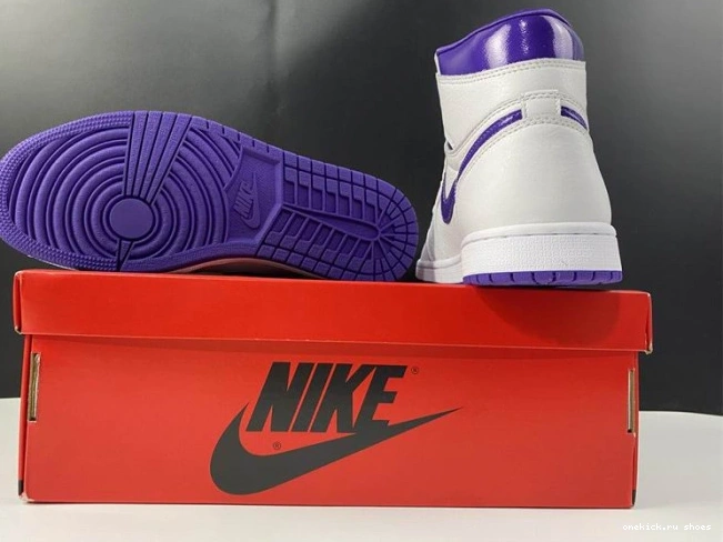 Rep HIGH RETRO CD0461-151 JORDAN AIR COURT 1 PURPLE 0809